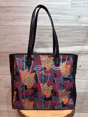 TOUS Abstract Print Tote Bag | Multicolor Designer Shoulder Handbag